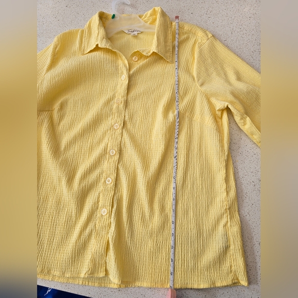 Tradition Blouse Yellow Size 18W - Picture 3 of 6